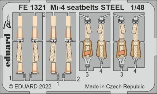 Eduard Mi-4 seatbelts STEEL for TRUMPETER 1:48 (FE1321)