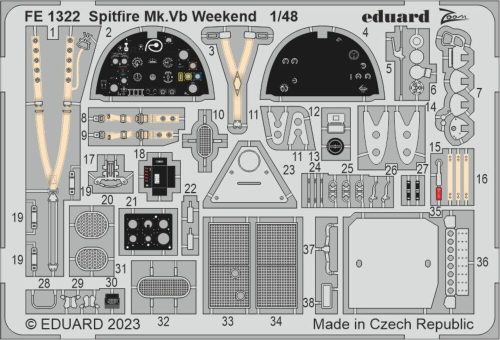 Eduard Spitfire Mk.Vb Weekend for EDUARD 1:48 (FE1322)