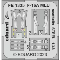   Eduard Accessory F-16A MLU seatbelts STEEL 1/48 KINETIC 1:48 (FE1335)