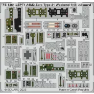   Eduard Accessory A6M2 Zero Type 21 Weekend 1/48 EDUARD 1:48 (FE1361)