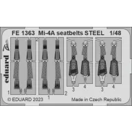   Eduard Accessory Mi-4A seatbelts STEEL 1/48 TRUMPETER 1:48 (FE1363)
