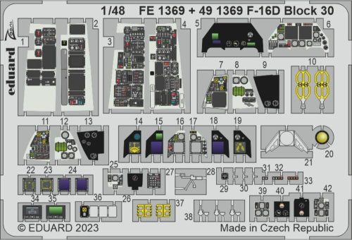 Eduard F-16D Block 30 1/48 KINETIC 1:48 (FE1369)