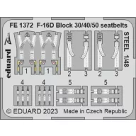   Eduard Accessory F-16D Block 30/40/50 seatbelts STEEL 1/48 KINETIC 1:48 (FE1372)