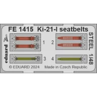 Eduard Accessory Ki-21-I seatbelts STEEL ICM 1:48 (FE1415)