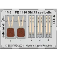 Eduard Accessory SM.79 seatbelts STEEL EDUARD 1:48 (FE1416)