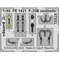 Eduard Accessory F-35B seatbelts STEEL TAMIYA 1:48 (FE1421)