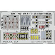   Eduard Accessory F-14A seatbelts STEEL GREAT WALL HOBBY 1:48 (FE1446)
