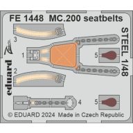   Eduard Accessory MC.200 seatbelts STEEL ITALERI 1:48 (FE1448)