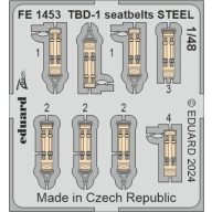   Eduard Accessory TBD-1 seatbelts STEEL HOBBY BOSS 1:48 (FE1453)