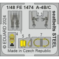 Eduard Accessory A-4B/C seatbelts STEEL 1:48 (FE1474)