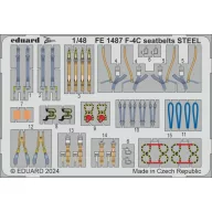 Eduard Accessory F-4C seatbelts STEEL 1:48 (FE1487)