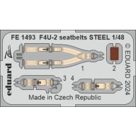   Eduard Accessory F4U-2 seatbelrs STEEL HOBBY BOSS 1:48 (FE1493)