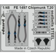   Eduard Accessory Chipmunk T.20 seatbelts STEEL AIRFIX 1:48 (FE1497)