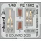 Eduard Accessory Bf 109E-3 seatbelts STEEL HOBBY BOSS 1:48 (FE1502)