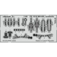 Eduard Accessory MH-60L seatbelts STEEL ICM 1:48 (FE1518)