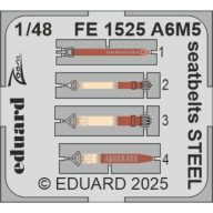 Eduard Accessory A6M5 seatbelts STEEL EDUARD 1:48 (FE1525)