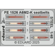 Eduard Accessory A6M2-K seatbelts STEEL EDUARD 1:48 (FE1526)