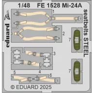   Eduard Accessory Mi-24A seatbelts STEEL TRUMPETER 1:48 (FE1528)