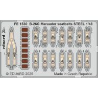   Eduard Accessory B-26G Marauder seatbelts STEEL ICM 1:48 (FE1530)