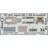   Eduard Jaguar GR.1 / GR.1A seatbelts STEEL AIRFIX 1:48 (FE1538)