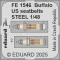 Eduard Accessory Buffalo US seatbelts STEEL TAMIYA 1:48 (FE1546)