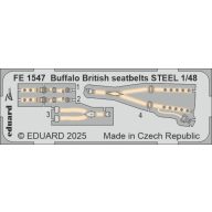 Eduard Buffalo British seatbelts STEEL TAMIYA 1:48 (FE1547)