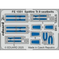 Eduard Spitfire Tr.9 seatbelts STEEL AIRFIX 1:48 (FE1551)