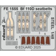 Eduard Bf 110D seatbelts STEEL EDUARD 1:48 (FE1555)