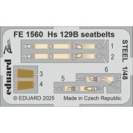 Eduard Hs 129B seatbelts STEEL for Takom 1:48 (FE1560)