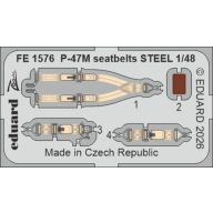 Eduard P-47M seatbelts STEEL for Miniart 1:48 (FE1576)