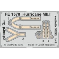   Eduard Hurricane Mk.I seatbelts STEEL for Arma Hobby 1:48 (FE1578)