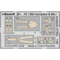   Eduard Accessory Hampden B Mk.I seatbelts STEEL for ICM 1:48 (FE1580)