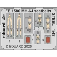 Eduard Accessory MH-6J seatbelts STEEL for ICM 1:48 (FE1586)