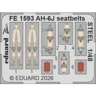 Eduard Accessory AH-6J seatbelts STEEL for ICM 1:48 (FE1593)