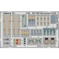   Eduard Accessory Buccaneer S.2D seatbelts STEEL for Trumpeter 1:48 (FE1597)