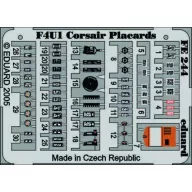 Eduard Accessory F4U-1 Corsair placards 1:48 (FE244)