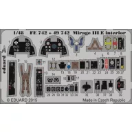   Eduard Accessory Mirage III E interior for Kinetic 1:48 (FE742)