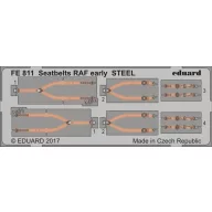 Eduard Accessory Seatbelts RAF early STEEL 1:48 (FE811)