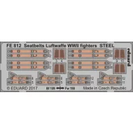   Eduard Accessory Seatbelts Luftwaffe WWII fighters STEEL 1:48 (FE812)