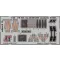Eduard Accessory Su-25UB/UBK seatbelts STEEL for SMER 1:48 (FE836)