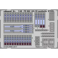   Eduard Accessory UH-1D seatbelts STEEL for Kitty Hawk 1:48 (FE862)