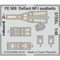   Eduard Accessory Defiant NF.I seatbelts STEEL f.Airfix 1:48 (FE909)