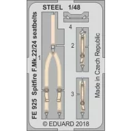   Eduard Accessory Spitfire F.Mk.22/24 seatbelts STEEL f.Ai 1:48 (FE925)