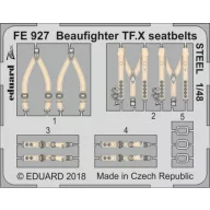   Eduard Accessory Beaufighter TF.X seatbelts STEEL f.Revell 1:48 (FE927)