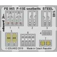   Eduard Accessory F-15E seatbelts STEEL f.Great Wall Hobby 1:48 (FE965)