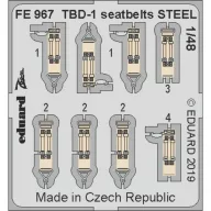   Eduard Accessory TBD-1 seatbelts STEEL f.Great WAll Hobby 1:48 (FE967)