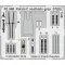 Eduard Accessory Rafale C seatbelts grey STEEL f.Revell 1:48 (FE968)