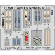  Eduard Accessory Hunter F.6 seatbelts STEEL for Airfix 1:48 (FE970)