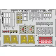  Eduard Accessory F-4B interior seatbelts STEEL f.Academy 1:48 (FE983)