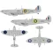 Eduard Accessory Spitfire Mk.Vb early British national insignia for Kotare 1:32 (JX348)